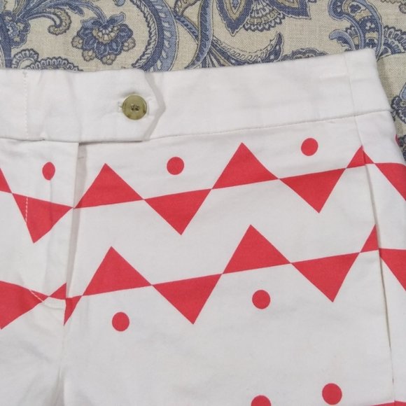 J. Crew Geo Print Shorts, sz 4 - Picture 3 of 9